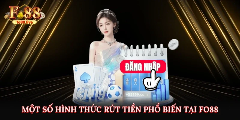Một số hình thức rút tiền phổ biến tại FO88